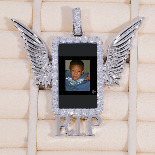 RIP WING 3D CUSTOM PICTURE PENDANT