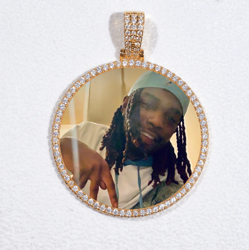 MEDIUM 3D CIRCLE CUSTOM PICTURE PENDANT