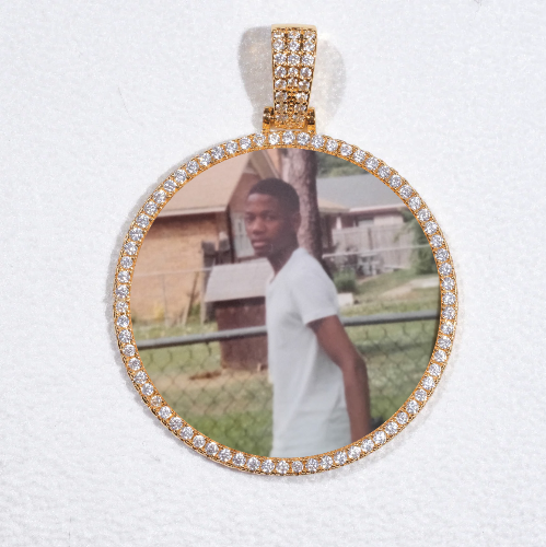 MEDIUM 3D CIRCLE CUSTOM PICTURE PENDANT