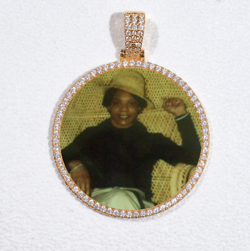 MEDIUM 3D CIRCLE CUSTOM PICTURE PENDANT
