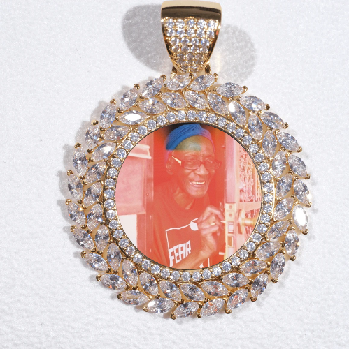 Large 3D Wheat Ear Custom Picture Pendant