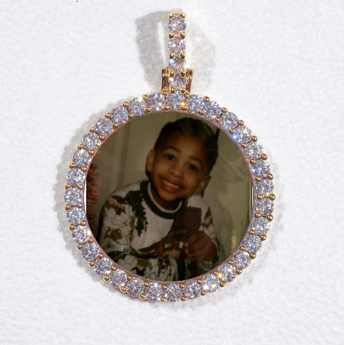 3D CIRCLE CUSTOM PICTURE PENDANT SMALL SIZE