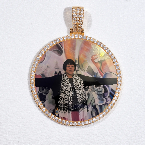 MEDIUM 3D CIRCLE CUSTOM PICTURE PENDANT