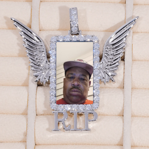 RIP WING 3D CUSTOM PICTURE PENDANT