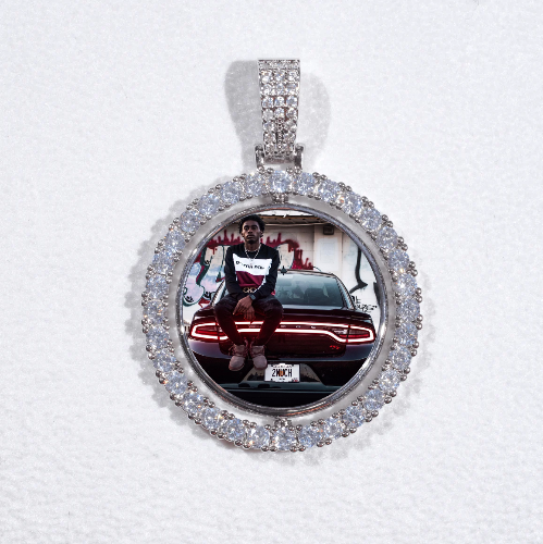 3D Spinning 2-Faced Custom Picture Pendant