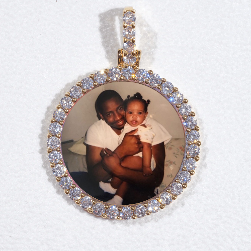 3D CIRCLE CUSTOM PICTURE PENDANT SMALL SIZE