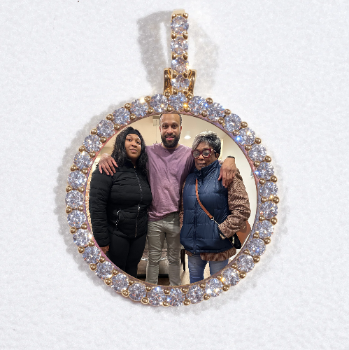 3D CIRCLE CUSTOM PICTURE PENDANT SMALL SIZE