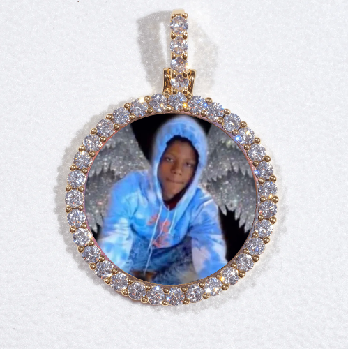 3D CIRCLE CUSTOM PICTURE PENDANT SMALL SIZE