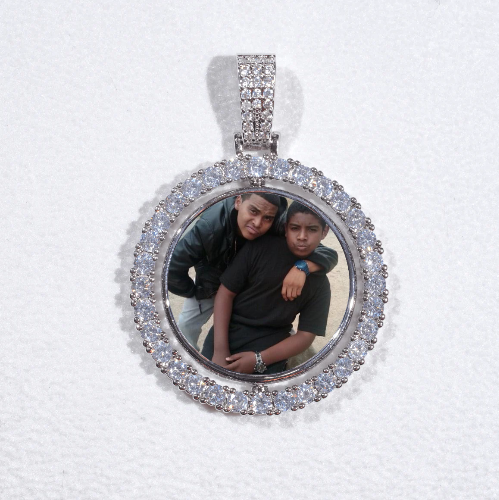 3D Spinning 2-Faced Custom Picture Pendant