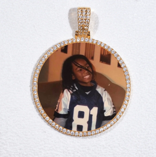 MEDIUM 3D CIRCLE CUSTOM PICTURE PENDANT
