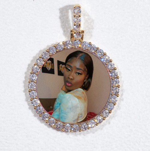 3D CIRCLE CUSTOM PICTURE PENDANT SMALL SIZE