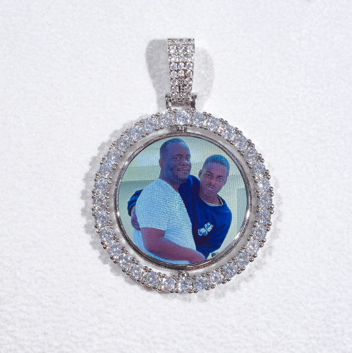 3D Spinning 2-Faced Custom Picture Pendant