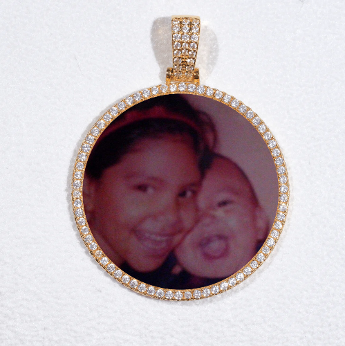 MEDIUM 3D CIRCLE CUSTOM PICTURE PENDANT