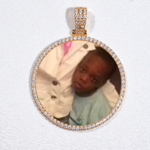 MEDIUM 3D CIRCLE CUSTOM PICTURE PENDANT