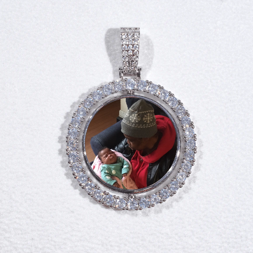 3D Spinning 2-Faced Custom Picture Pendant