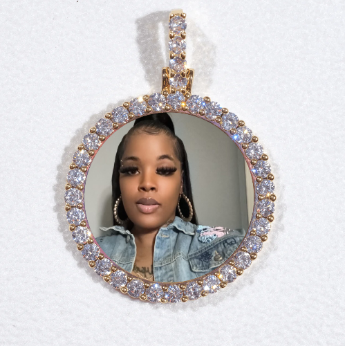 3D CIRCLE CUSTOM PICTURE PENDANT SMALL SIZE