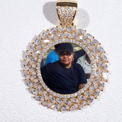 Large 3D Wheat Ear Custom Picture Pendant