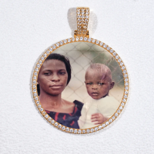 MEDIUM 3D CIRCLE CUSTOM PICTURE PENDANT