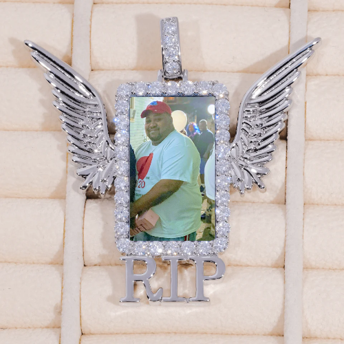 RIP WING 3D CUSTOM PICTURE PENDANT