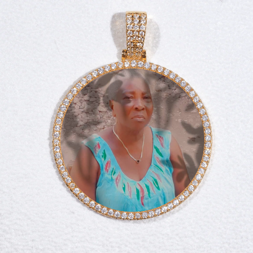 MEDIUM 3D CIRCLE CUSTOM PICTURE PENDANT