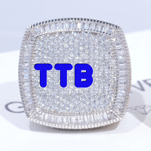 CUSTOM LETTER 3D ICED RING