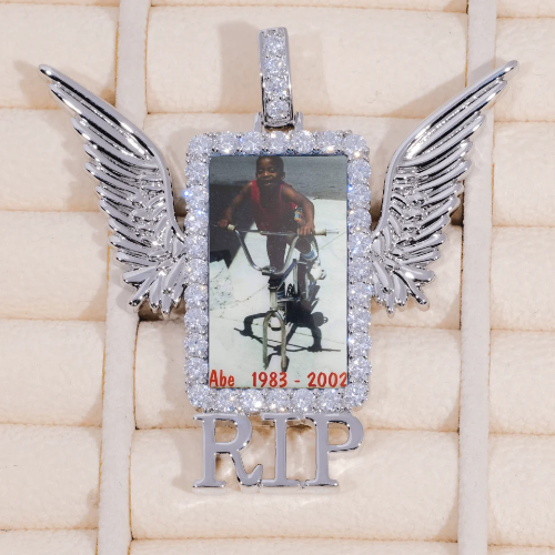 RIP WING 3D CUSTOM PICTURE PENDANT