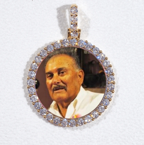 3D CIRCLE CUSTOM PICTURE PENDANT SMALL SIZE