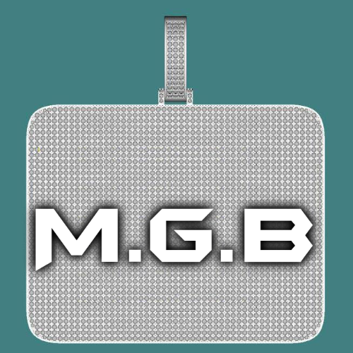 CUSTOM LETTER NECKLACE 3D BIG SQUARE