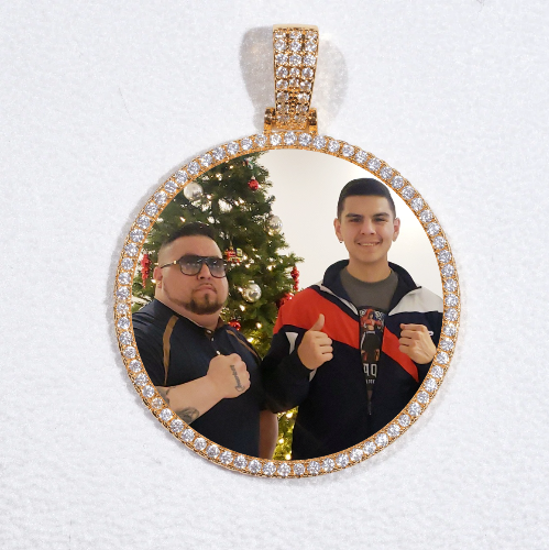 MEDIUM 3D CIRCLE CUSTOM PICTURE PENDANT