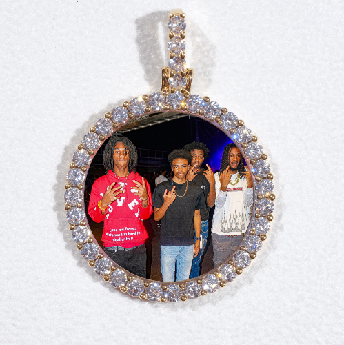 3D CIRCLE CUSTOM PICTURE PENDANT SMALL SIZE