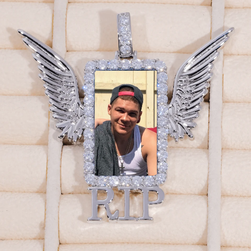 RIP WING 3D CUSTOM PICTURE PENDANT