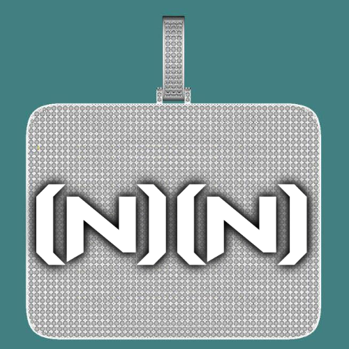 CUSTOM LETTER NECKLACE 3D BIG SQUARE