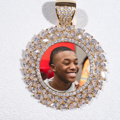 Large 3D Wheat Ear Custom Picture Pendant