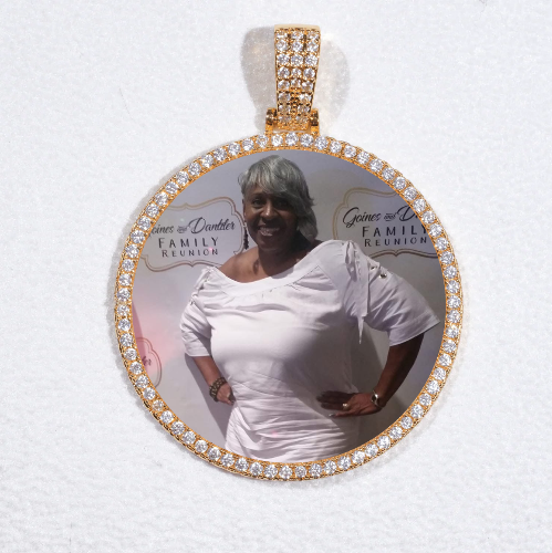 MEDIUM 3D CIRCLE CUSTOM PICTURE PENDANT