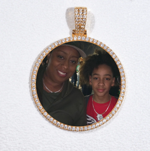 MEDIUM 3D CIRCLE CUSTOM PICTURE PENDANT