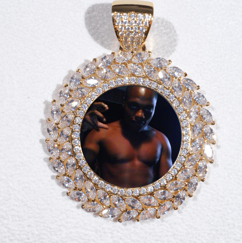 Large 3D Wheat Ear Custom Picture Pendant