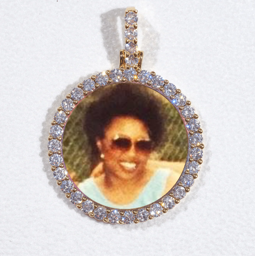 3D CIRCLE CUSTOM PICTURE PENDANT SMALL SIZE