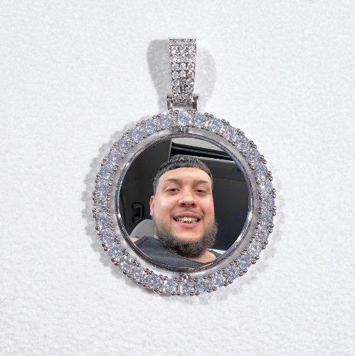 3D Spinning 2-Faced Custom Picture Pendant