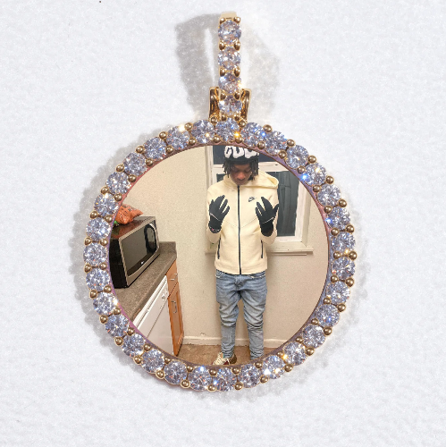 3D CIRCLE CUSTOM PICTURE PENDANT SMALL SIZE