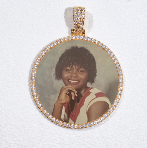 MEDIUM 3D CIRCLE CUSTOM PICTURE PENDANT