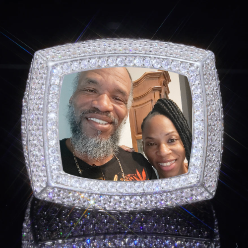 3D CUSTOM PICTURE ICED RING