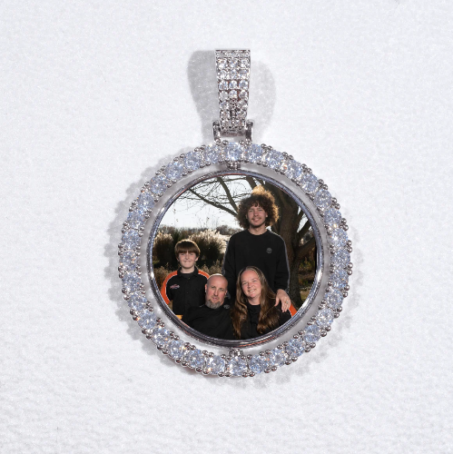 3D Spinning 2-Faced Custom Picture Pendant