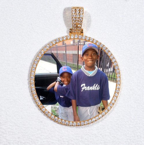 MEDIUM 3D CIRCLE CUSTOM PICTURE PENDANT