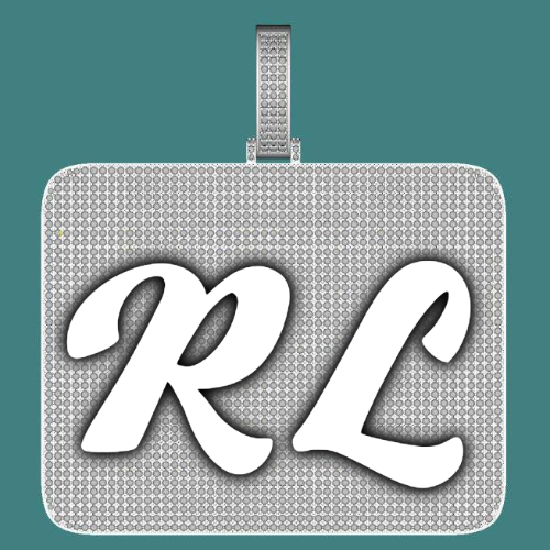 CUSTOM LETTER NECKLACE 3D BIG SQUARE