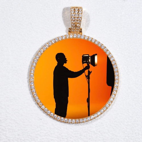 MEDIUM 3D CIRCLE CUSTOM PICTURE PENDANT