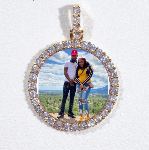 3D CIRCLE CUSTOM PICTURE PENDANT SMALL SIZE