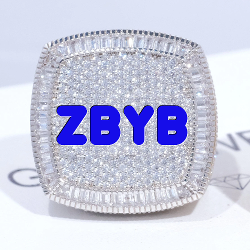 CUSTOM LETTER 3D ICED RING