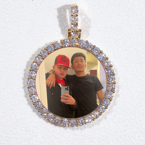 3D CIRCLE CUSTOM PICTURE PENDANT SMALL SIZE