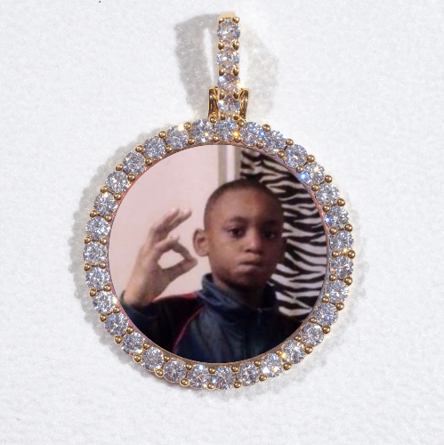 3D CIRCLE CUSTOM PICTURE PENDANT SMALL SIZE