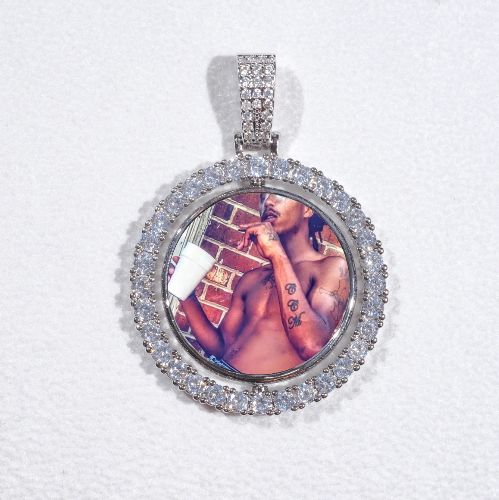 3D Spinning 2-Faced Custom Picture Pendant